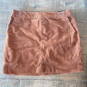 Banana Republic NWT brown/orange corduroy skirt
